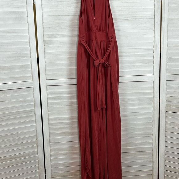 Anthropologie Moulinette Soeurs Ermita Halter Wide Leg Jumpsuit Small - Picture 11 of 13